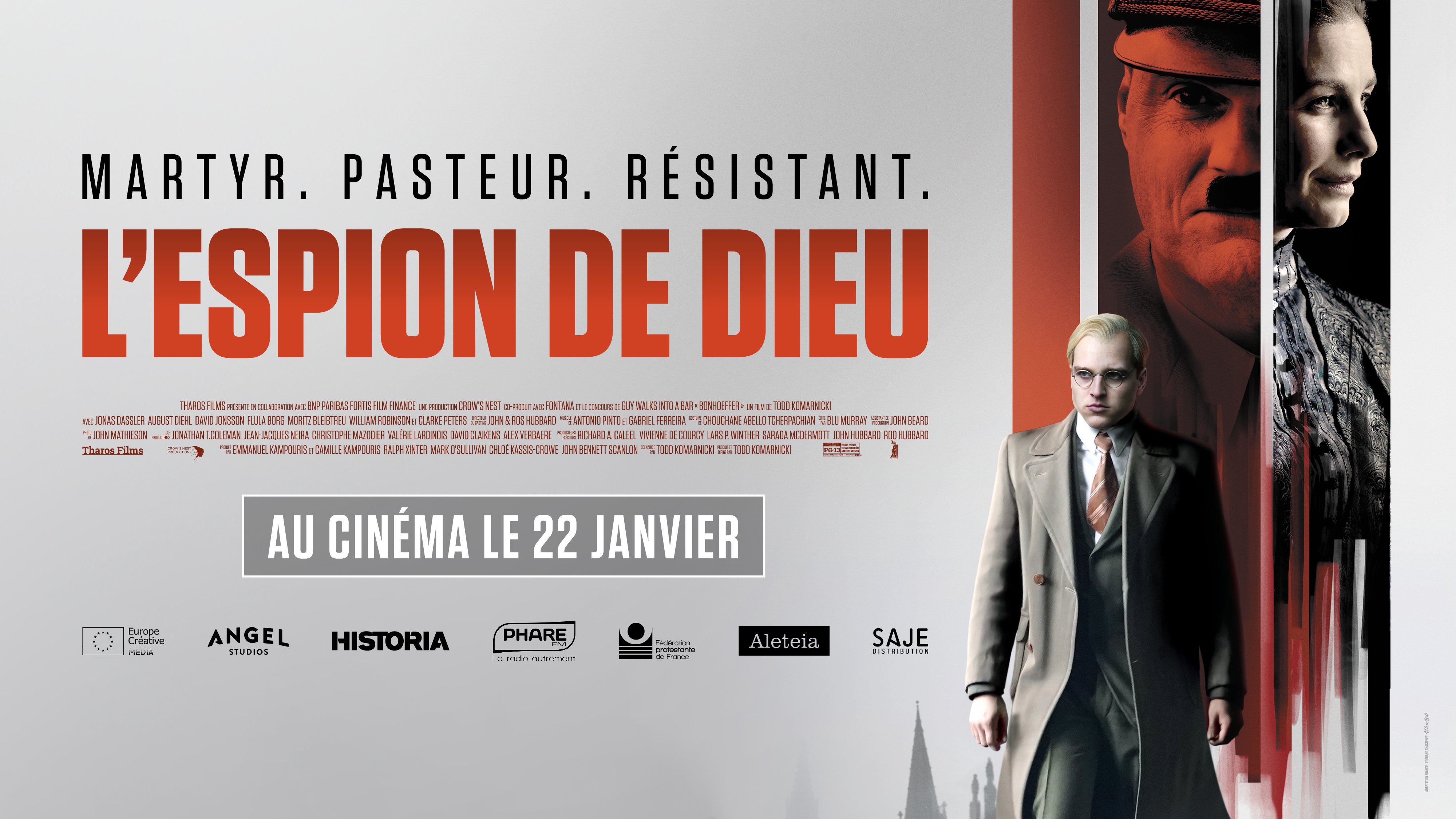 "L’Espion de Dieu", un film sur la vie du pasteur allemand Dietrich Bonhoeffer sort au cinéma demain