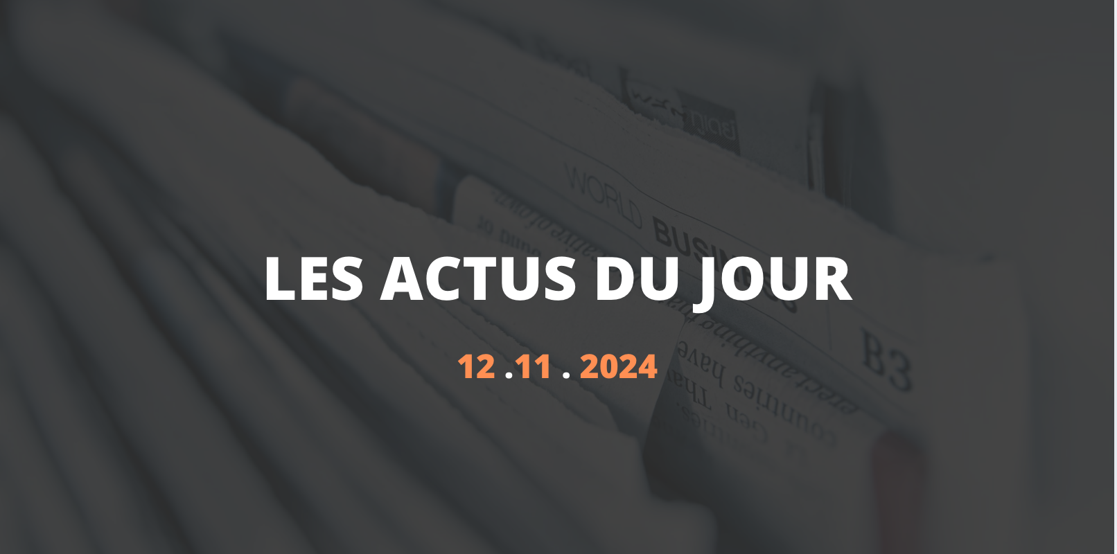 Résumé des articles du 12 novembre 2024