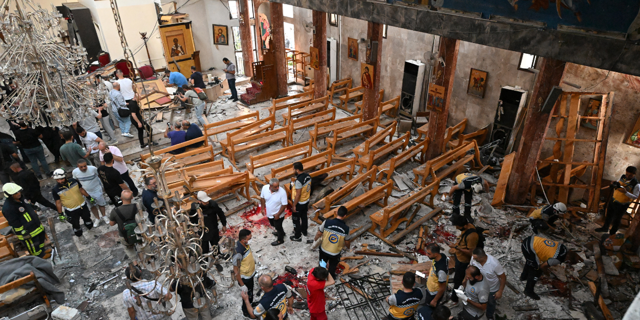 Syrie 22 morts dans un attentat dans une église, les autorités désignent l'EI